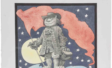 Maurice Sendak, Sendak in Philadelphia, pencil and watercolor (sold for $52,920)